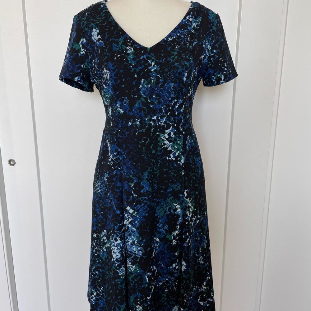 Apt. 9  Blue Floral Print Dress S